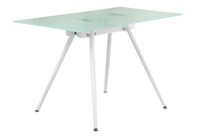 Load image into Gallery viewer, Computer Desk For Home Office, Laptop, Tempered Glass, Contemporary &amp; Modern - White
