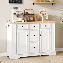 Load image into Gallery viewer, Sideboard Buffet Cabinet With 5 Drawers, 2 Cabinets, Adjustable Shelves
