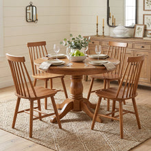 Load image into Gallery viewer, Solid Wood Windsor Back Dining Side Chairs (Set of 4) - Walnut
