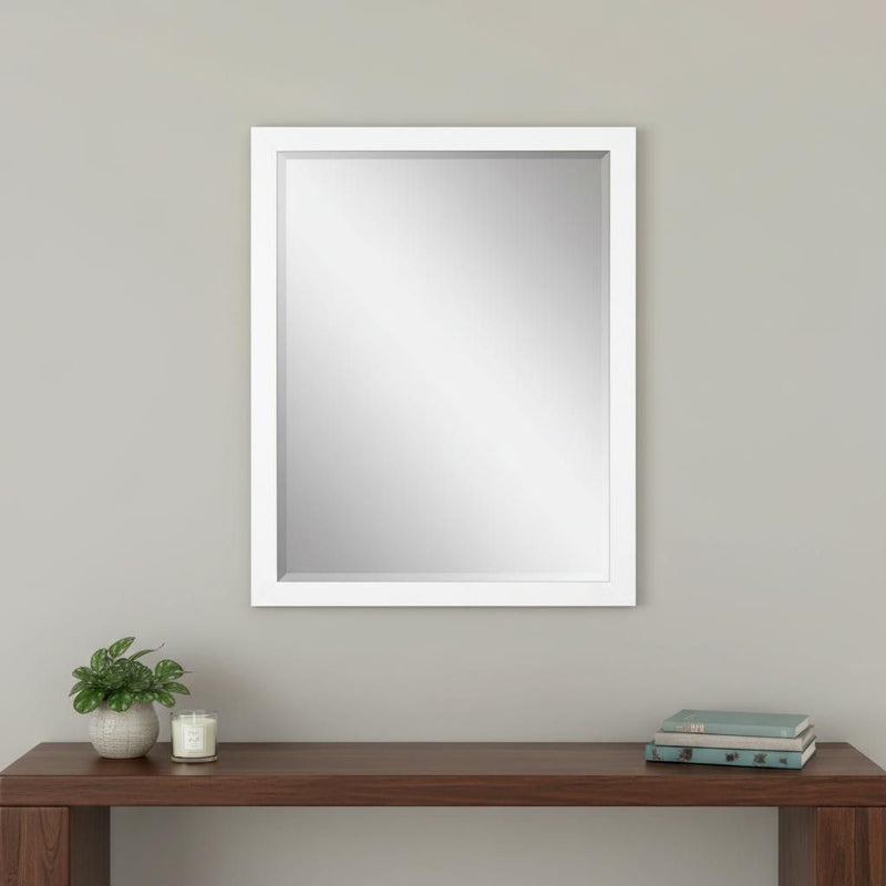 33'' Framed Accent Mirror - White