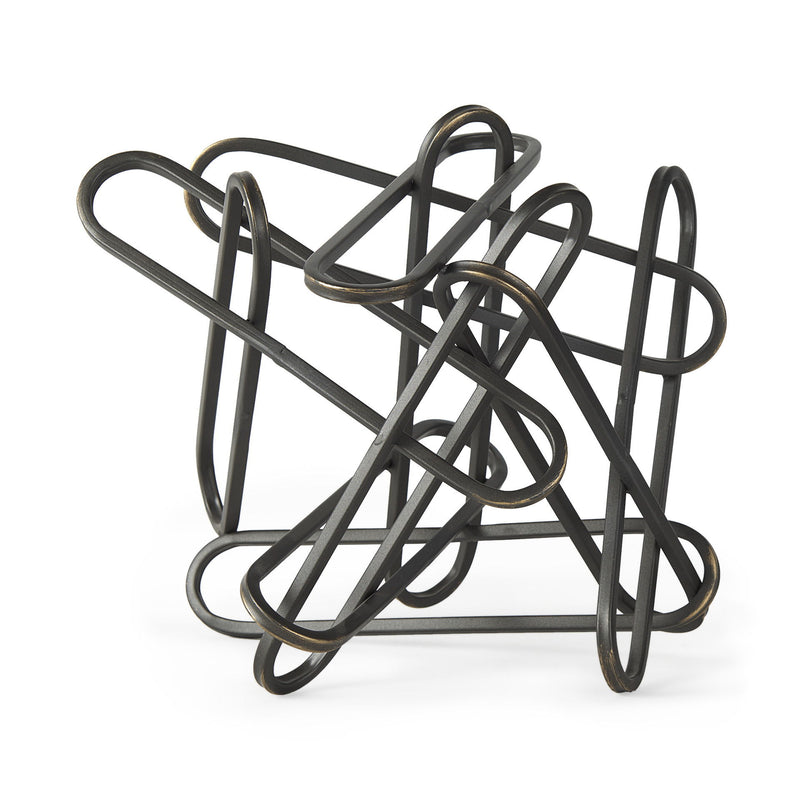 Abstract Tabletop Sculpture (608690) - Black