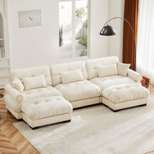 Load image into Gallery viewer, Super Comfort Oversized Modular Sectional Sofa With Movable Ottoman
