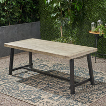 Load image into Gallery viewer, Equilibrium - Outdoor Dining Table With Wooden Frame And Slat Top
