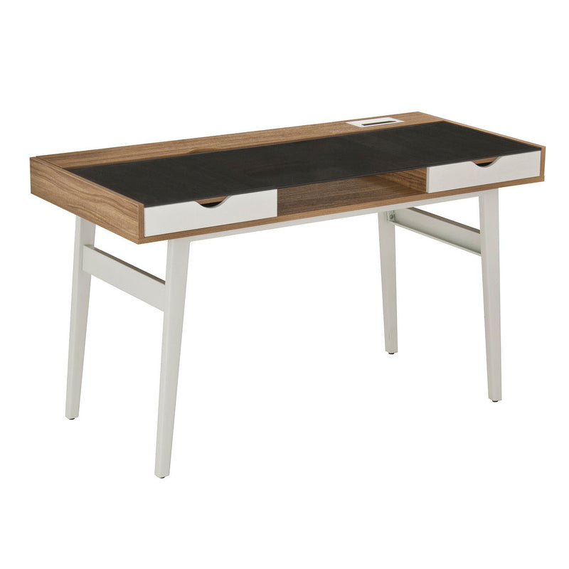 Stainless Computer Desk - Black / Walnut / White