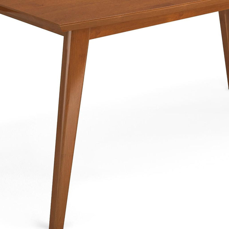 Solid Wood Rectangular Dining Table - Brown