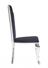 Load image into Gallery viewer, Upholstered Fabric Dining Room Side Chairs (Set of 2) - Black
