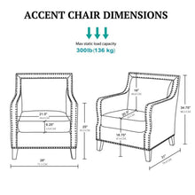 Load image into Gallery viewer, Shasta - Accent Chair With And Nail Buttons - Brown
