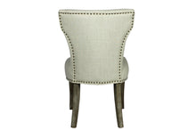 Load image into Gallery viewer, Upholstered Fabric Dining Parsons Chairs (Set of 2) - Ivory / Brown
