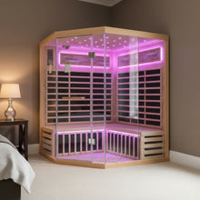 Load image into Gallery viewer, Pentagonal Sauna Room With Carbon Heating Plates - American White Oak
