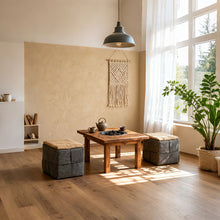 Load image into Gallery viewer, Modern Ottoman Foot Rest With Woven Design
