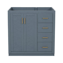 Load image into Gallery viewer, Retro Style Bathroom Vanity, 3 Drawers &amp; Soft Closing Doors
