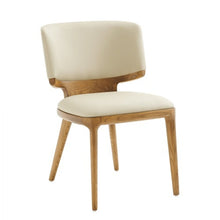 Load image into Gallery viewer, Upholstered Faux Leather King Louis Back Dining Side Chairs (Set of 2) - Beige
