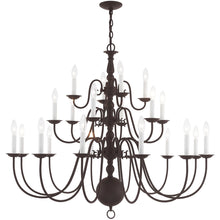 Load image into Gallery viewer, 40" Multi Light Dimmable Chandelier With Shades - Bronze
