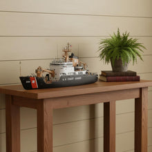 Load image into Gallery viewer, Hand Painted Model Boat (624429) - Black / White
