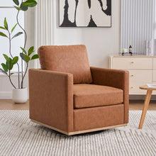 Load image into Gallery viewer, Modern Upholstered Square Swivel Accent Chair With 360 Degree Rotation
