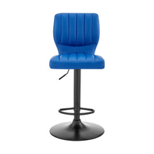 Load image into Gallery viewer, Swivel Adjustable Height Bar Chair - Blue / Black

