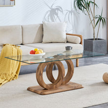 Load image into Gallery viewer, Contemporary Style Glass Top Coffee Table
