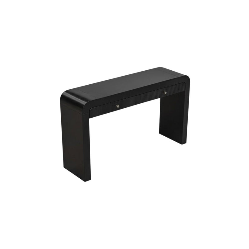 Double Pedestal Console Table With Two Drawers (738120) - Black