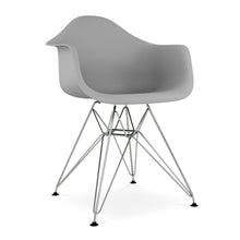 Load image into Gallery viewer, Heavy Duty Plastic Dining Arm Chair - Gray
