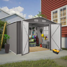 Load image into Gallery viewer, Large Outdoor Storage Shed With Lockable Door, Air Vent
