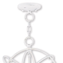 Load image into Gallery viewer, 17" Three-Light Dimmable Chandelier With Shades - White
