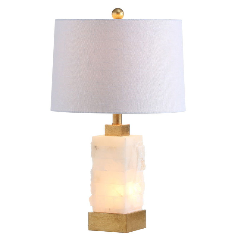 23" Novelty Table Lamp LED With Globe Shade - White