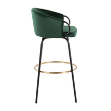 Load image into Gallery viewer, Claire - Contemporary / Glam Barstool With Footrest (Set of 2)
