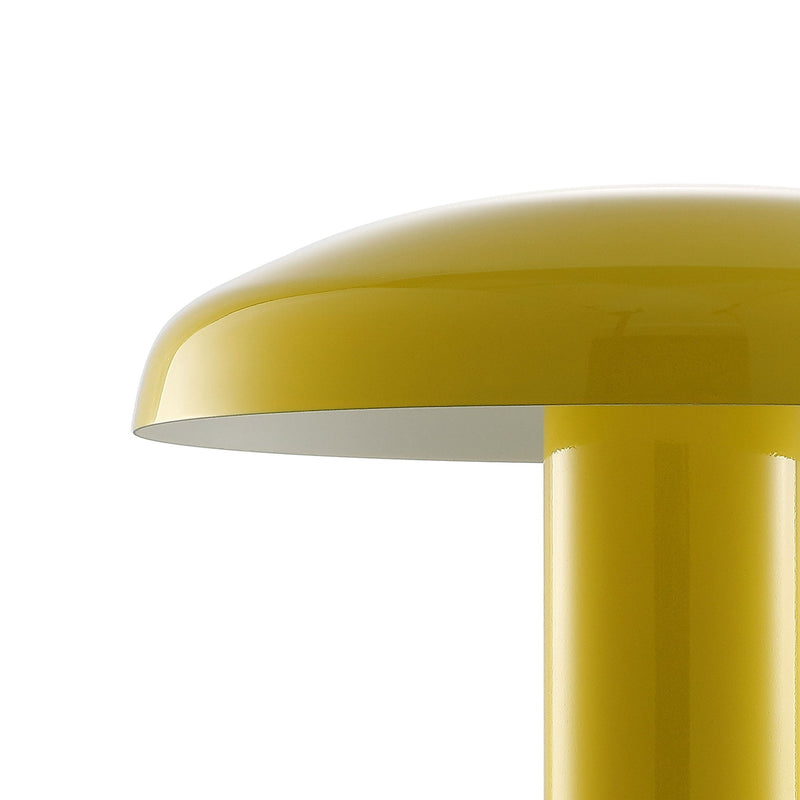 Novelty USB Table Lamp With Globe Shade - Yellow