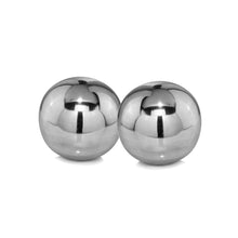 Load image into Gallery viewer, Buffed Decorative Orb Tabletop Sculpture (Set of 2) - Silver
