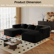 Load image into Gallery viewer, Compression Sofa With 2 Ottomans
