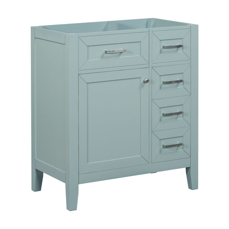 Modern Bathroom Vanity Base Only With Drawers, Freestanding Design