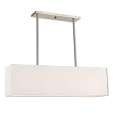 Load image into Gallery viewer, 12" Four Light Dimmable Chandelier With Shades - Nickel
