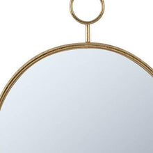 Load image into Gallery viewer, 28" Round Framed Accent Mirror - Gold
