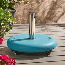 Load image into Gallery viewer, Wheelie - Round Umbrella Base With Stainless Steel Holder
