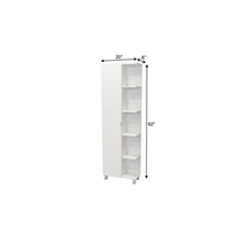 Load image into Gallery viewer, Corner Accent Cabinet With Single Door - White

