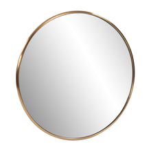Load image into Gallery viewer, 32" Brass Round Wall Mirror - Antiqued Brushed
