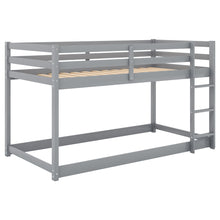 Load image into Gallery viewer, Twin over Twin Floor Bunk Bed with Ladder , Gray(Old SKU:WF281727AAE/WF286602AAE)
