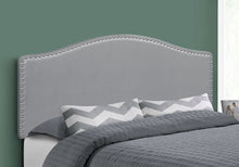 Load image into Gallery viewer, Queen Size, Bed Headboard Only, Upholstered, Transitional - Gray
