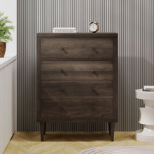 Load image into Gallery viewer, Farhart - Mid Century Modern 4 Drawer Dresser - Walnut
