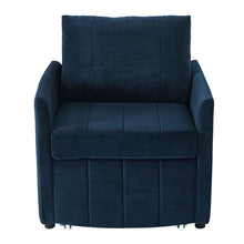 Load image into Gallery viewer, Upholstered Convertible Sleeper Sofa With 5 Position Backrest, Side Pockets, Storage
