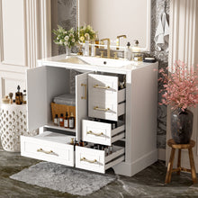 Load image into Gallery viewer, Traditional Bathroom Vanity With Soft Close Doors And Drawers
