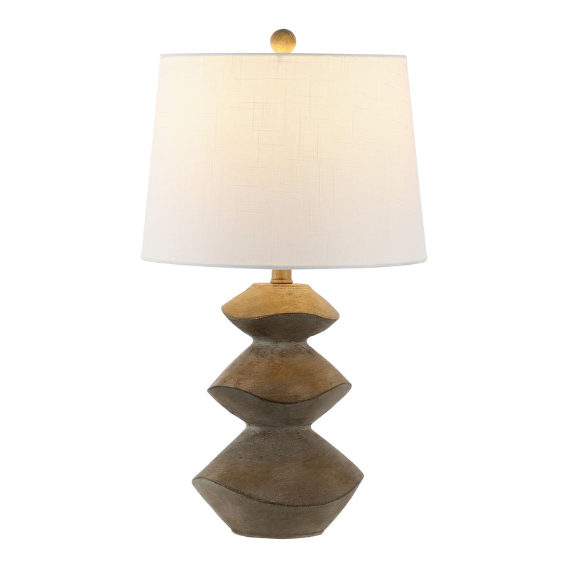 Novelty Table Lamp LED With Empire Shade - Brown