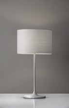 Load image into Gallery viewer, Metal Table Lamp - White On White
