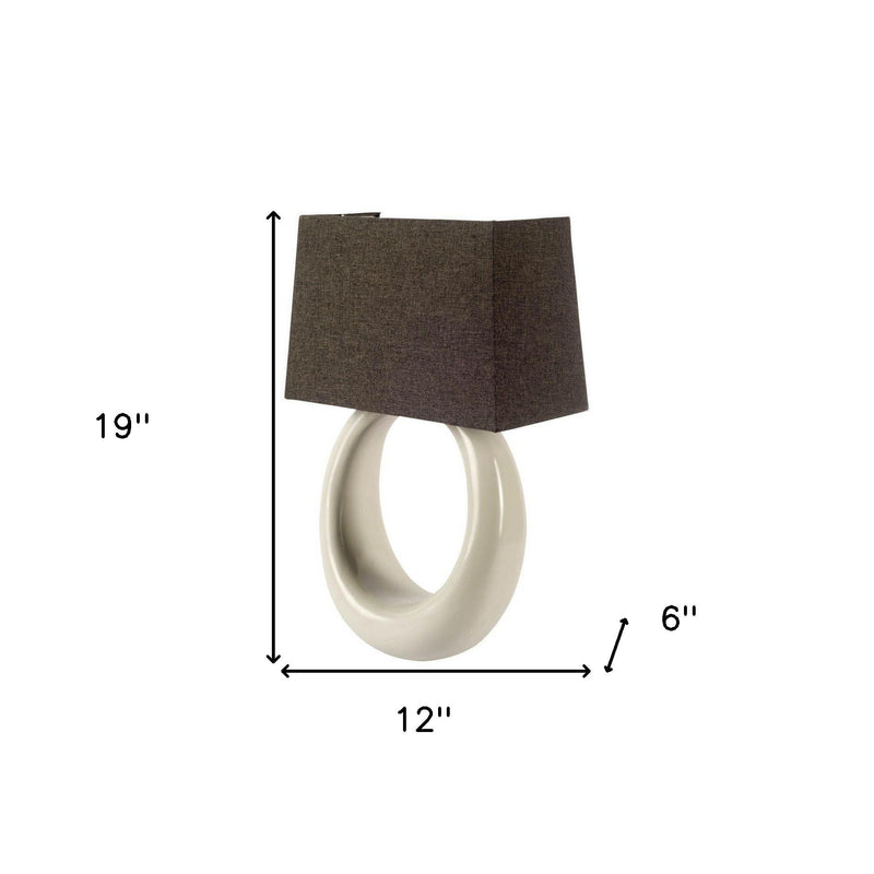 1Metal Fabric Corner Wall Light - Gray