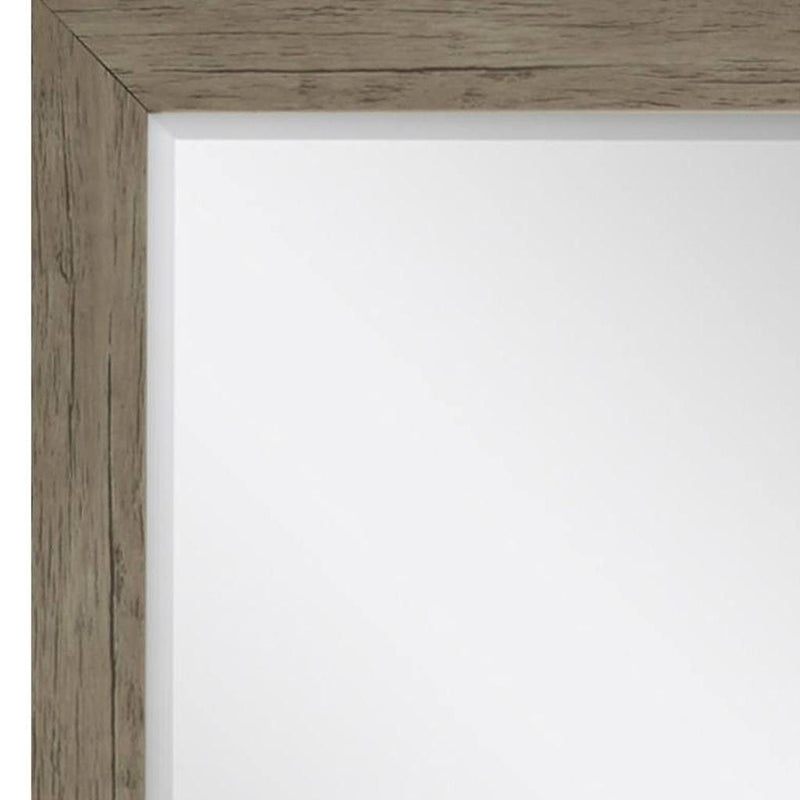 31" Accent Mirror - Light Brown