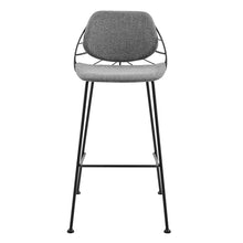 Load image into Gallery viewer, Steel Low Back Bar Height Bar Chairs (Set of 2) - Light Gray / Black
