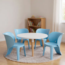 Load image into Gallery viewer, Contemporary Heavy Duty Plastic Juvenile Chairs (Set of 4) - Blue
