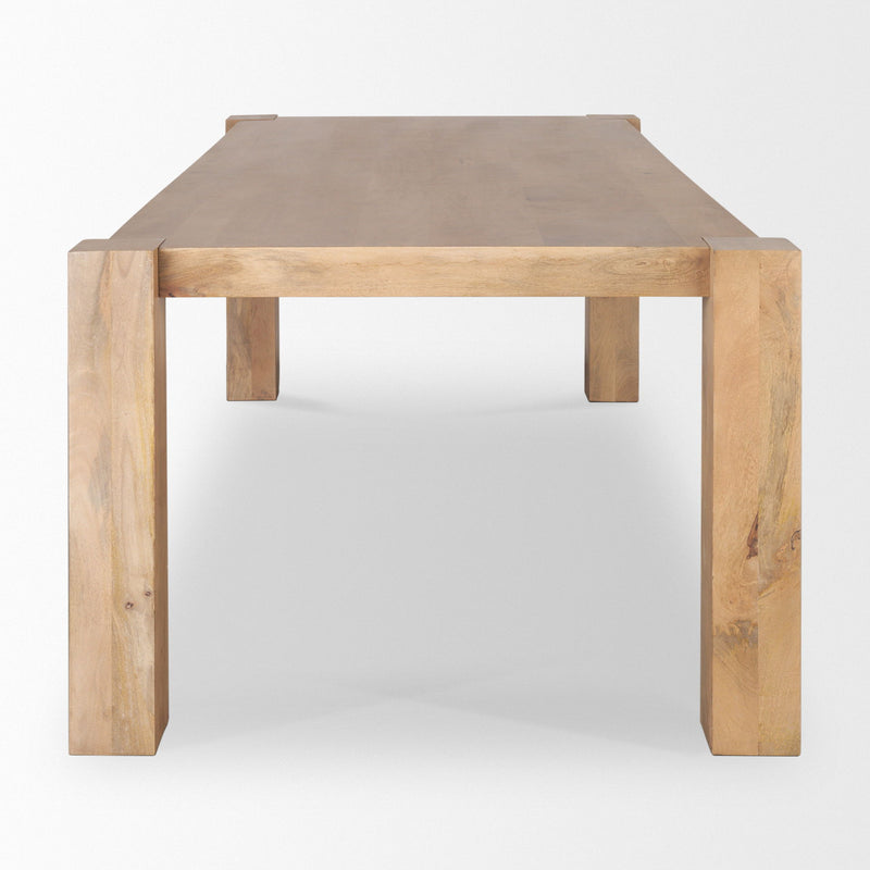 Solid Wood Dining Table (727877) - Brown