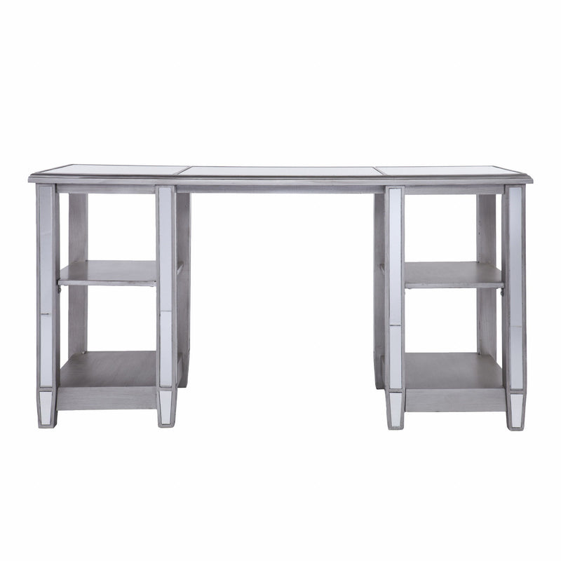 Mirrored Writing Desk - Silver