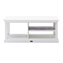 Load image into Gallery viewer, Solid Wood And Solid And Manufactured Wood Coffee Table With Three Shelves - White
